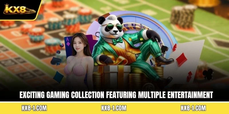 Exciting gaming collection featuring multiple entertainment categories
