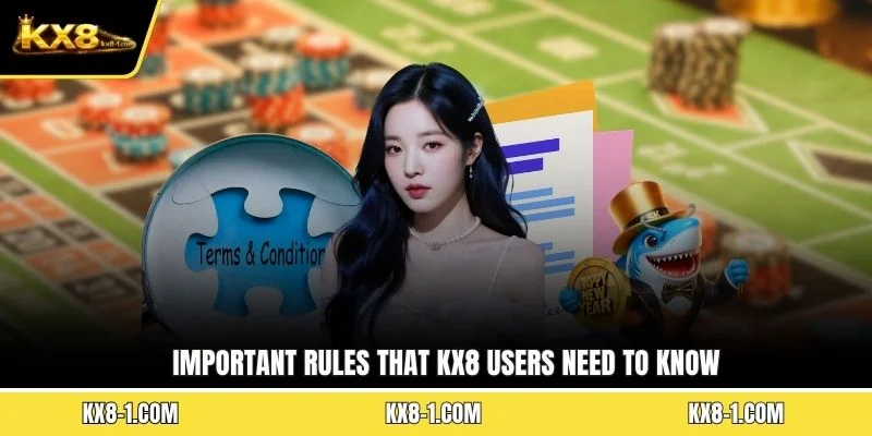 Important rules that KX8 users need to know