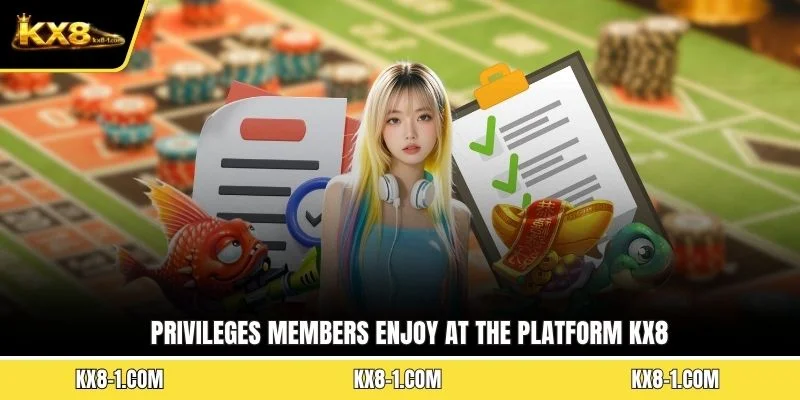 Privileges members enjoy at the platform KX8