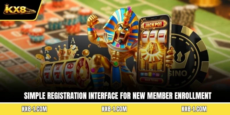 Simple registration interface for new member enrollment